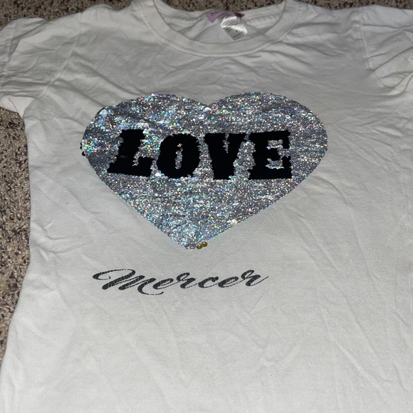 Flip Sequin “LOVE” “Mercer” t shirt small - Picture 3 of 4